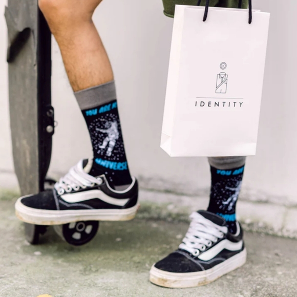 You Are My Universe & NASA Crew Socks Bundle UNISEX 7-12 Astronaut Space NIB - Picture 5 of 13